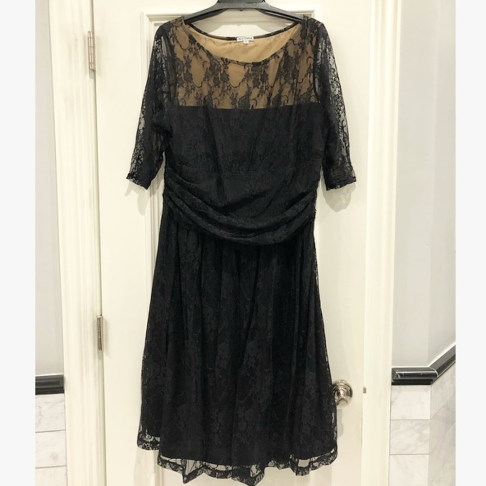 Kiyonna black lace dress